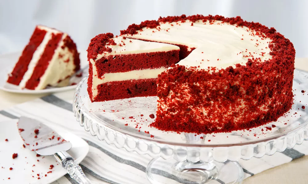 Red Velvet Cake with Cream Cheese Frosting Recipe