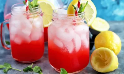 Sparkling Raspberry Lemonade Cooler Recipe